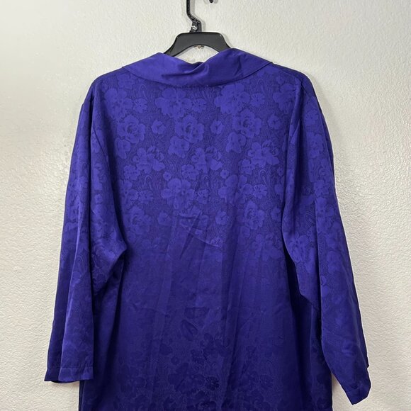 VTG Victoria's Secret Gold Label Long Double Breasted Button Robe House Dress - Picture 7 of 8